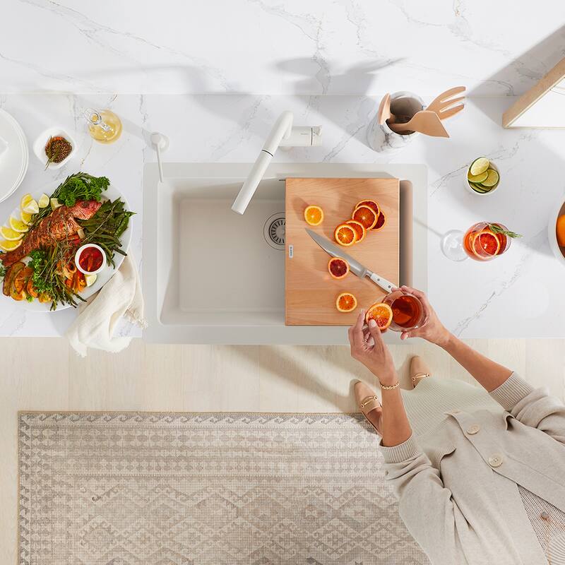 Blanco 11.75-in x 17.88-in 1-in Cutting Board, in Wood - 11 x 15.13