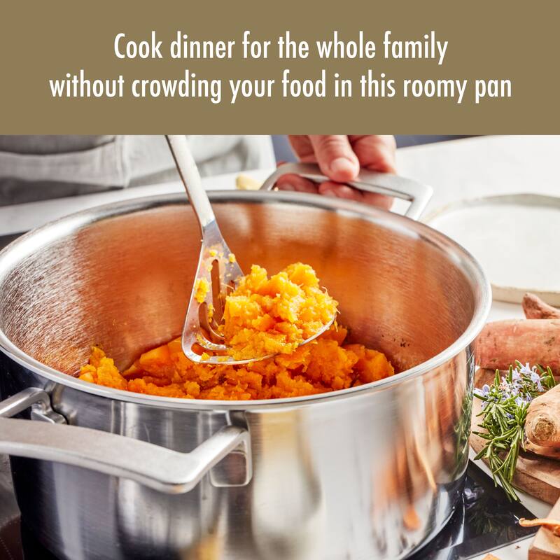 Demeyere Industry 5-Ply 5.5-qt Stainless Steel Dutch Oven