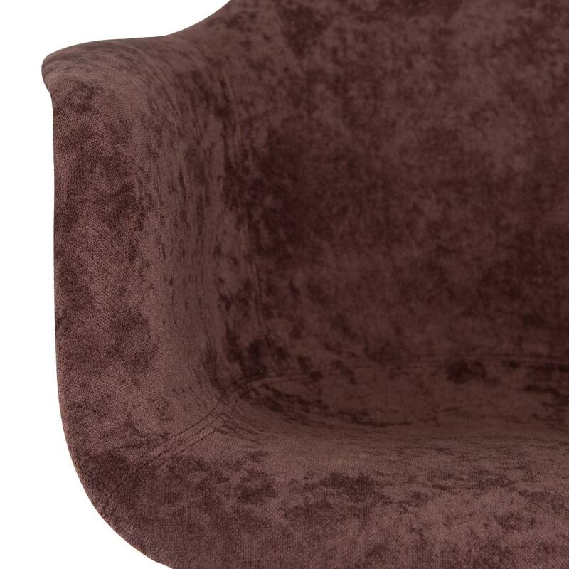 Willow Velvet Accent Armchair with Eiffel Chrome Base Set of 2 by LeisureMod