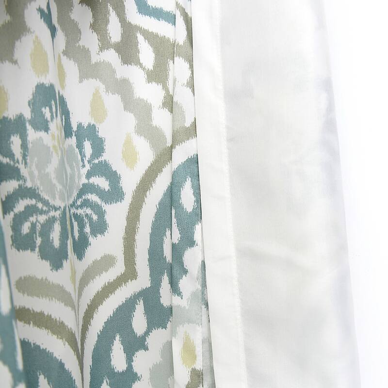 Serenta Tivoli Ikat Microfiber Curtain Set 2 Piece Set