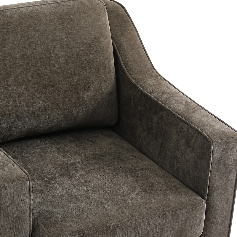 Modern Swivel Upholstered Armchair Accent chair Set of 2
