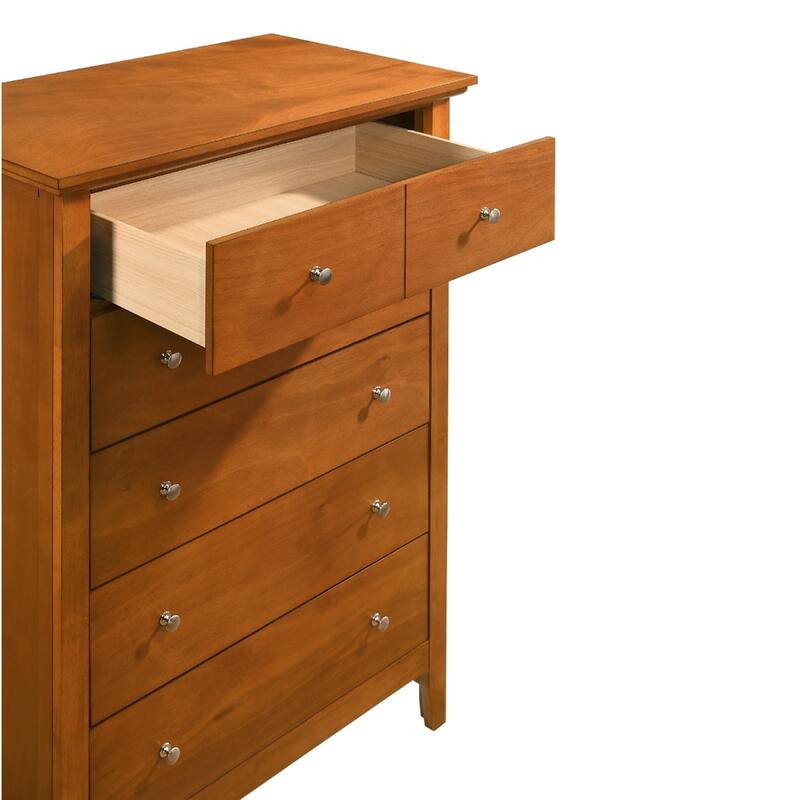 5-Dovetailed Drawer Bedroom Chest - 48" - Brown