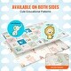 preview thumbnail 3 of 8, Multi-Color Baby Play Mat, Dual-Sided, Soft and Foldable for Crawling - 79” L x 51” W