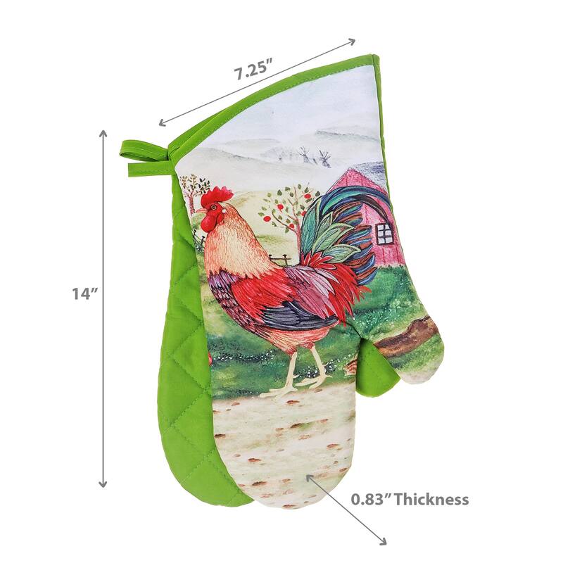 Oven Mitts 2PC Roosters Set of 2 Bed Bath & Beyond 40139078