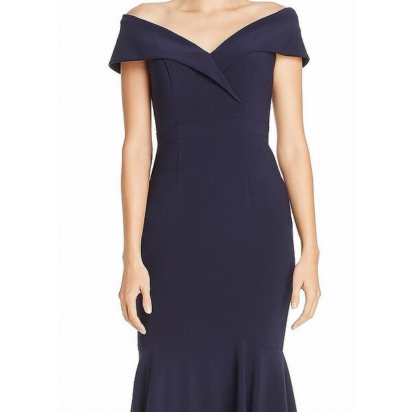 aqua navy blue dress