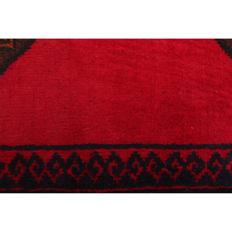 ECARPETGALLERY Hand-knotted Teimani Red Wool Rug - 2'11 x 4'8