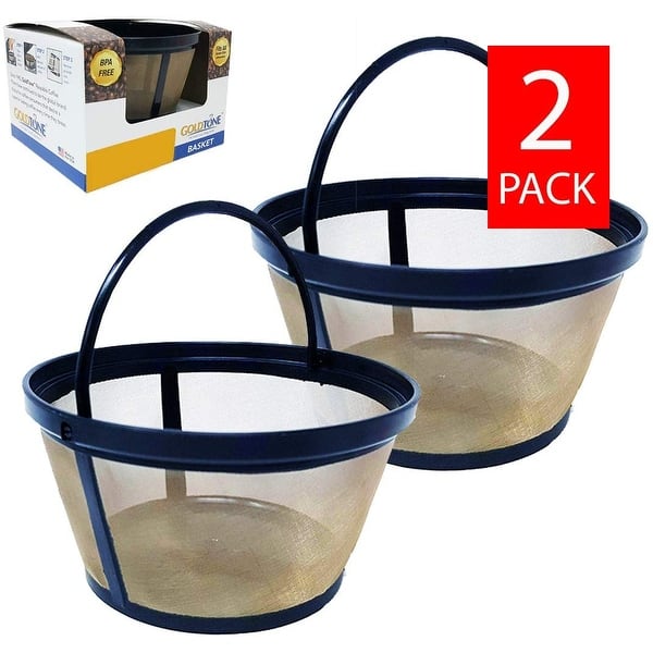 GoldTone Reusable 8-12 Cup Basket Filter Replacement Fits ALL Black and Decker  Coffee Machines and Brewers, BPA Free (2 Pack) - Bed Bath & Beyond -  30595688