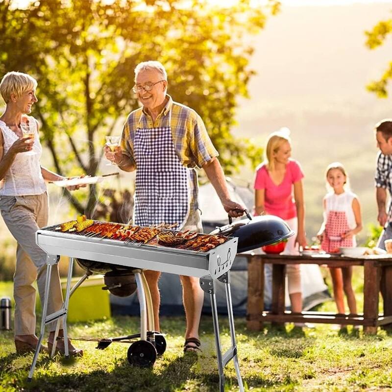 Barbecue Grill Portable BBQ Charcoal Grill Smoker Grill