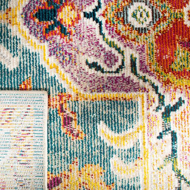 SAFAVIEH Crystal Floretta Vintage Boho Medallion Rug