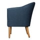 preview thumbnail 5 of 10, Porch & Den Kingswell Navy Chunky Textured Accent Chair