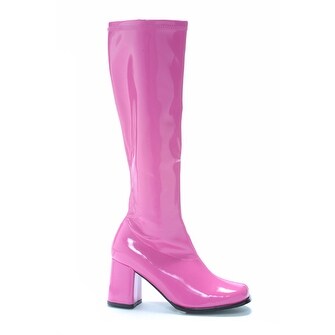pink knee high boots
