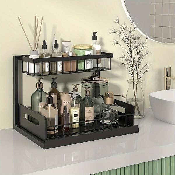Under Sink Organizer,Pull Out Cabinet Storage 2 Tier Slide Out Sink Shelf,Kitchen Organizers and Storage - Bed Bath & Beyond