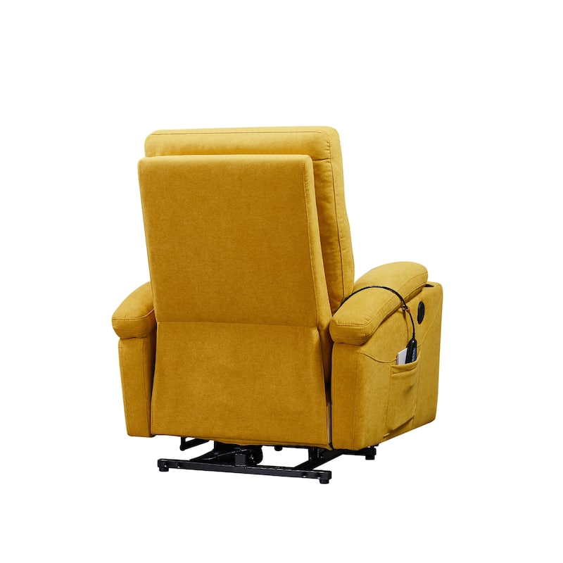 Liyasi Electric Power Lift Recliner Chair Sofa with Massage and Heat for Elderly