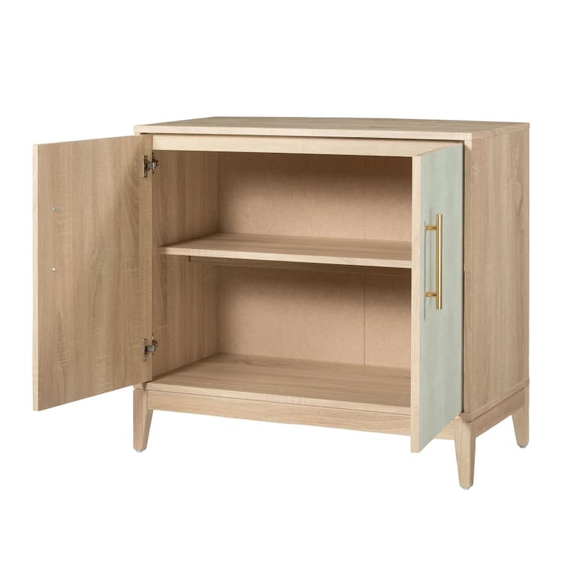 Sango Shagreen 2 Door Cabinet - Natural, Stylish and Functional Storage