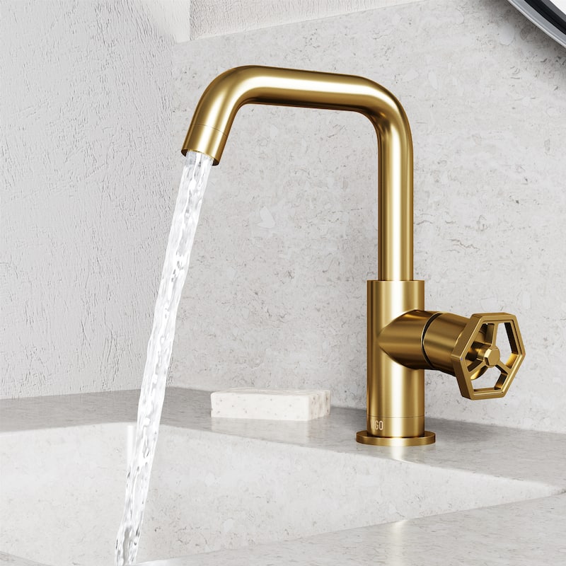 VIGO Ruxton 9" H Single Handle Single Hole Bathroom Faucet