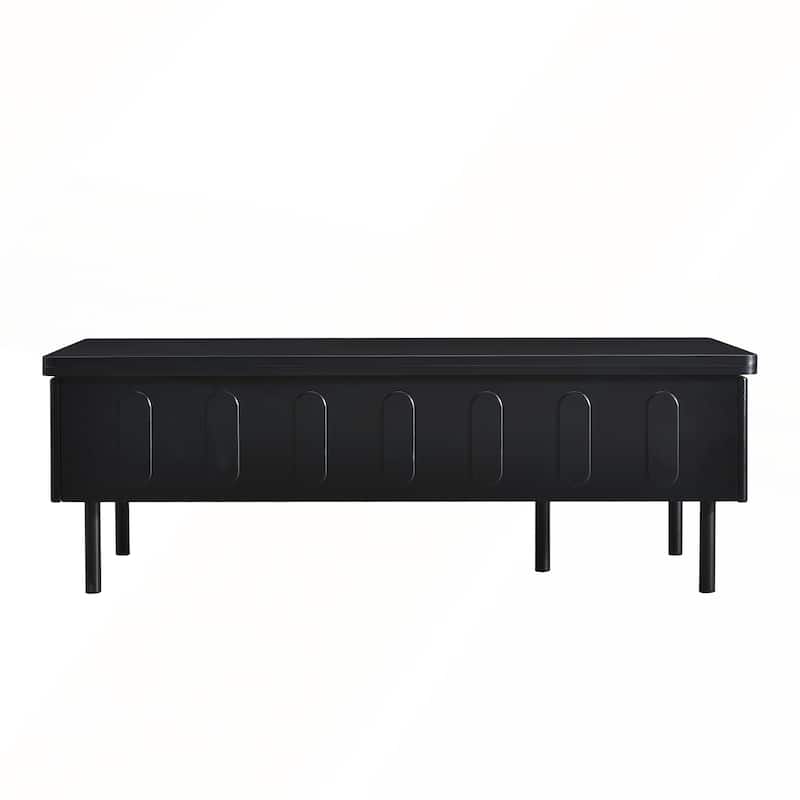 Modern Lift-Top Coffee Table with 2 Drawers