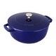 preview thumbnail 24 of 37, Staub Cast Iron 3.75-qt Essential French Oven Dark Blue