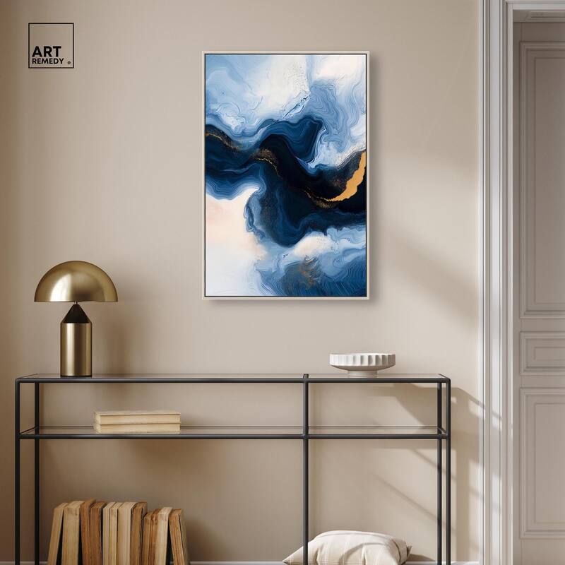 Blue Deep II Canvas by Art Remedy
