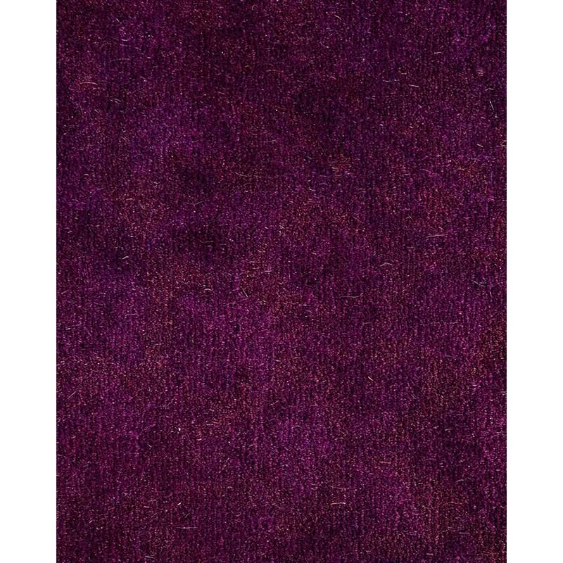Overton Hand Knotted Wool Vintage Inspired Modern Contemporary Overdyed Purple Runner Rug - 2' 7" x 24' 1"