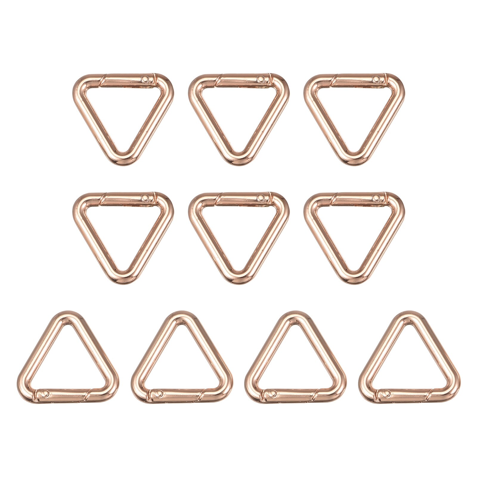 Triangle Key Ring Spring Snap Clip Keychain Kettle Buckle Bed