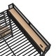 preview thumbnail 8 of 8, Full Metal Loft Bed with Storage Stairs, Shelves and Built-in Wardrobe