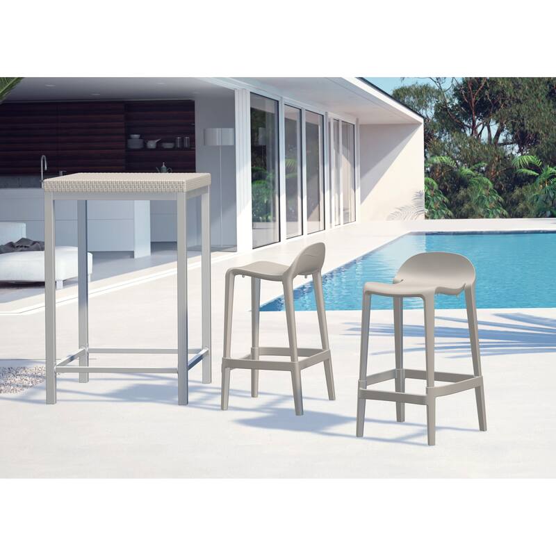 Lagoon Joyous Resin Counter Stool, Set of 2