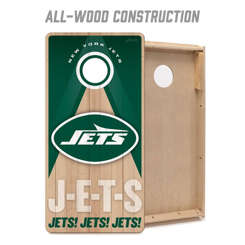 New York Jets NFL 2x4 Professional Cornhole Board Set