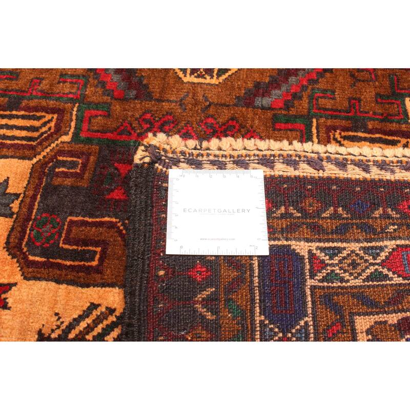 ECARPETGALLERY Hand-knotted Teimani Light Brown Wool Rug - 3'11 x 6'9