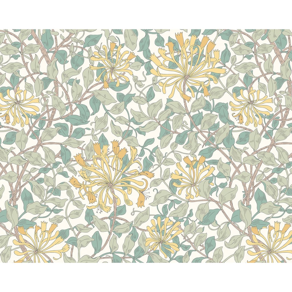 Brewster Origin Murals Honeysuckle Yellow Wall Mural - N/A