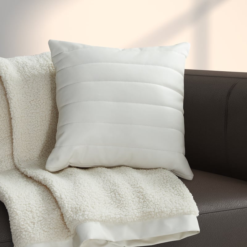 Varick 18" Square Quilted Decorative Throw Pillow