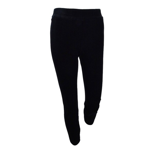 plus size black velvet pants