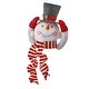 preview thumbnail 2 of 2, 14" Felt Snowman With Hat Tree Topper
