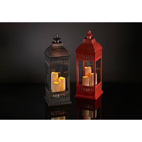 Shop Three Tiered Candle Lantern Bronze Overstock 30511405