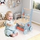 preview thumbnail 4 of 8, Costway 2-in-1 Wooden Baby Push Walker with Multi-Activity Center & - See Details