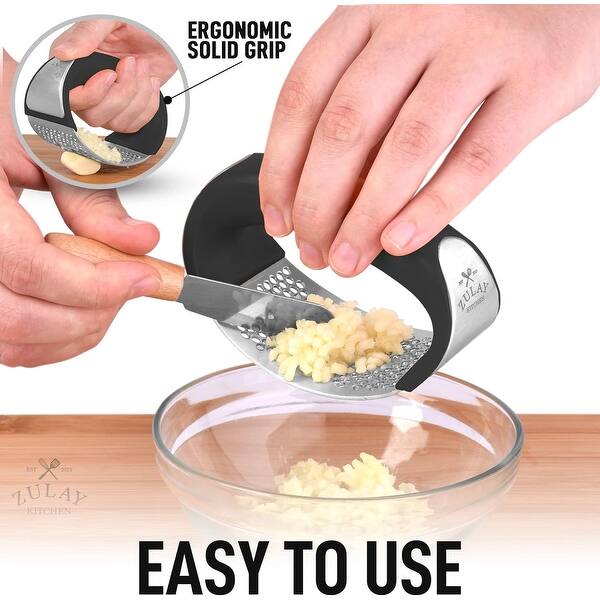Zulay Kitchen Stainless Steel Garlic Press Rocker Set Bed Bath & Beyond 39063898