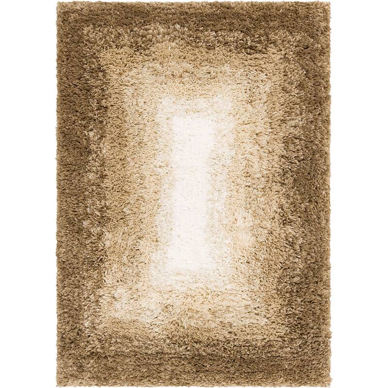 Mohawk Home Machine Washable Ombre Border Bath Rug - 1' 5" x 2' - Barley