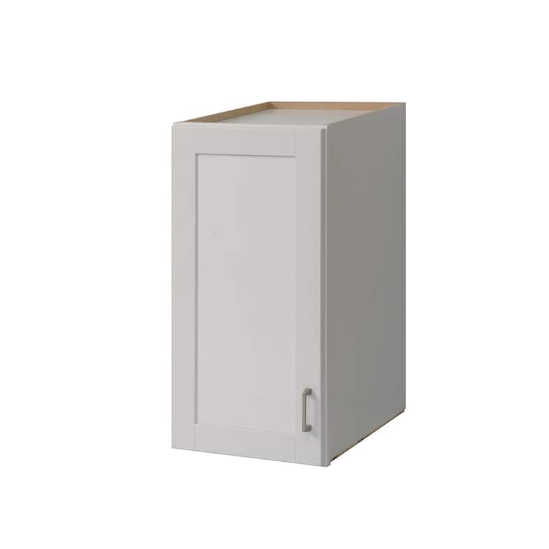Sunny Wood Shaker Hill 18" Wide Wood Floor Standing Bathroom Linen - Designer White