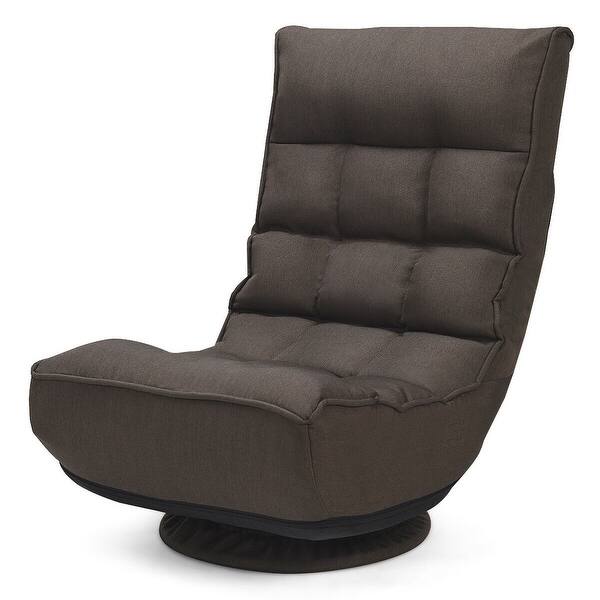 Shop Costway 360 Degree Swivel Folding Game Chair Floor Lazy Sofa