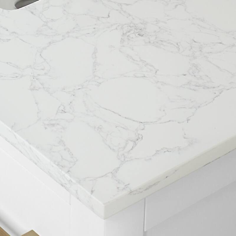 Altair Gavino Bath Vanity with Grain White Composite Stone Top, no Mirror