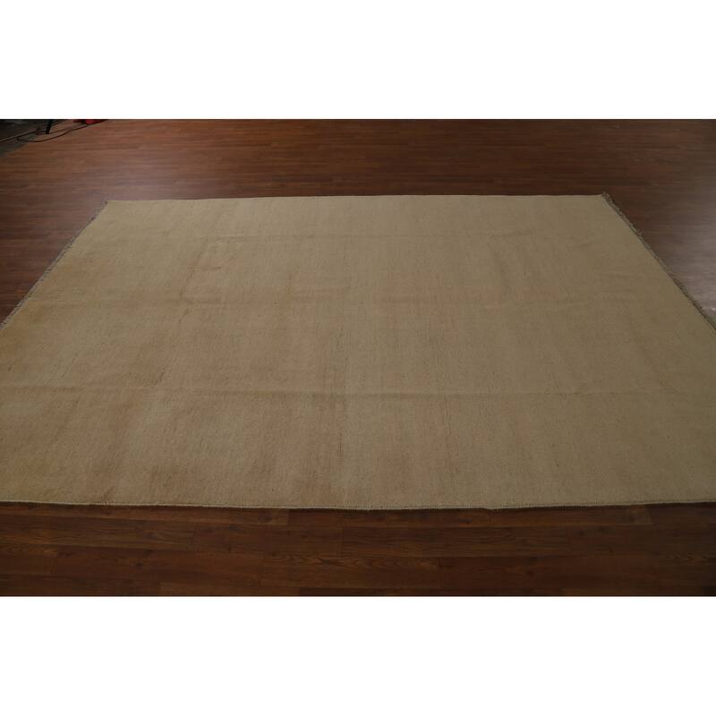 Modern Gabbeh Oriental Area Rug Hand-Knotted Wool Carpet - 6'6" x 9'7"