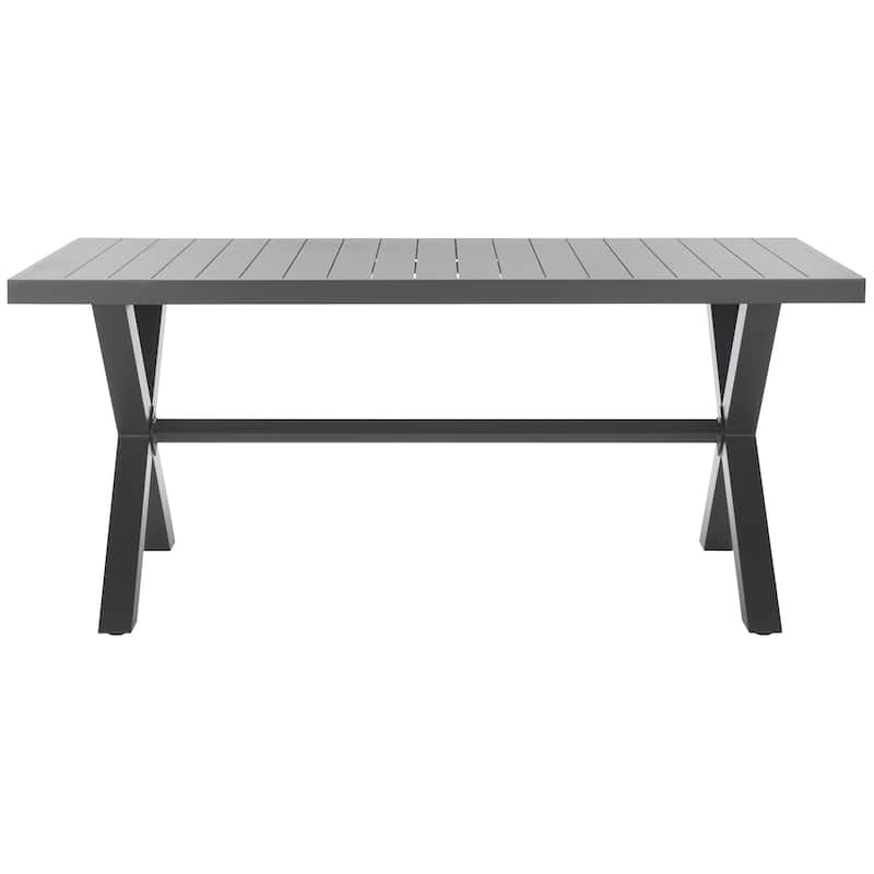 SAFAVIEH Outdoor Living Core Dining Table - 35"W x 68"D x 30"H - Grey