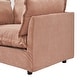 preview thumbnail 33 of 41, 47" Cozy Upholstered Armchair with Movable Ottoman, Wide Seat, Curved Armrests and Soft Pillows