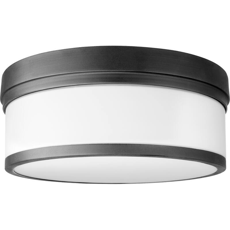 Quorum International Celeste 3 Light 14" Wide Flush Mount Drum Ceiling - Noir