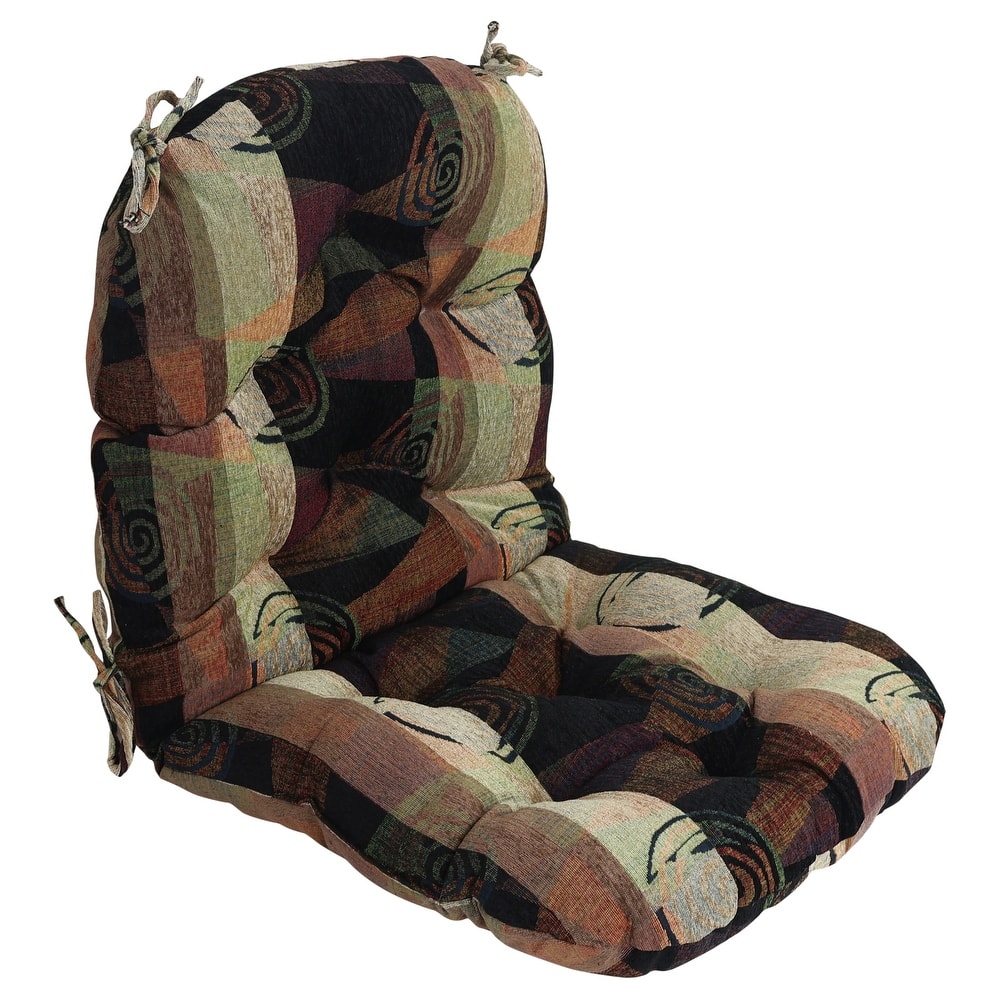 48-inch by 24-inch Jacquard Chenille Swivel Rocker Cushion - 24 x 48