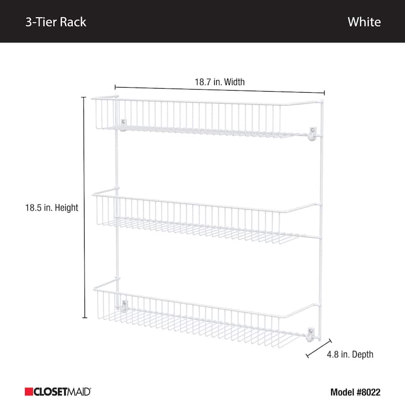 ClosetMaid Stainless Steel Multi-tier Wall Storage Rack
