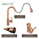 preview thumbnail 6 of 15, Copper Kitchen Faucet with Single Level handle and Pull Down Sprayer
