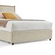 preview thumbnail 13 of 28, Classic steamed bread shaped backrest, metal frame, solid wood ribs, with four storage drawers, sponge soft bag