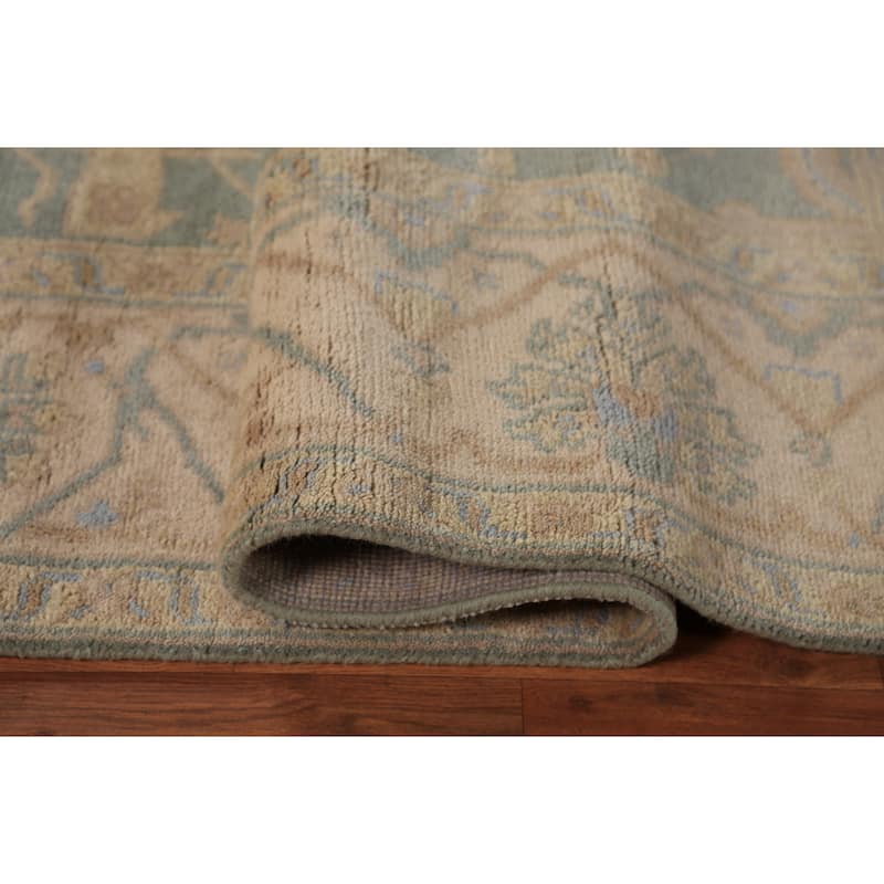 Oushak Indian Rug Hand-Knotted Transitional Wool Carpet - 8'0"x 9'9"