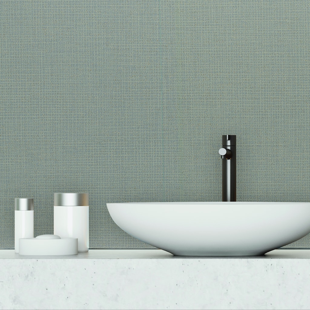 Newark Randing Weave Dark Gray Wallpaper