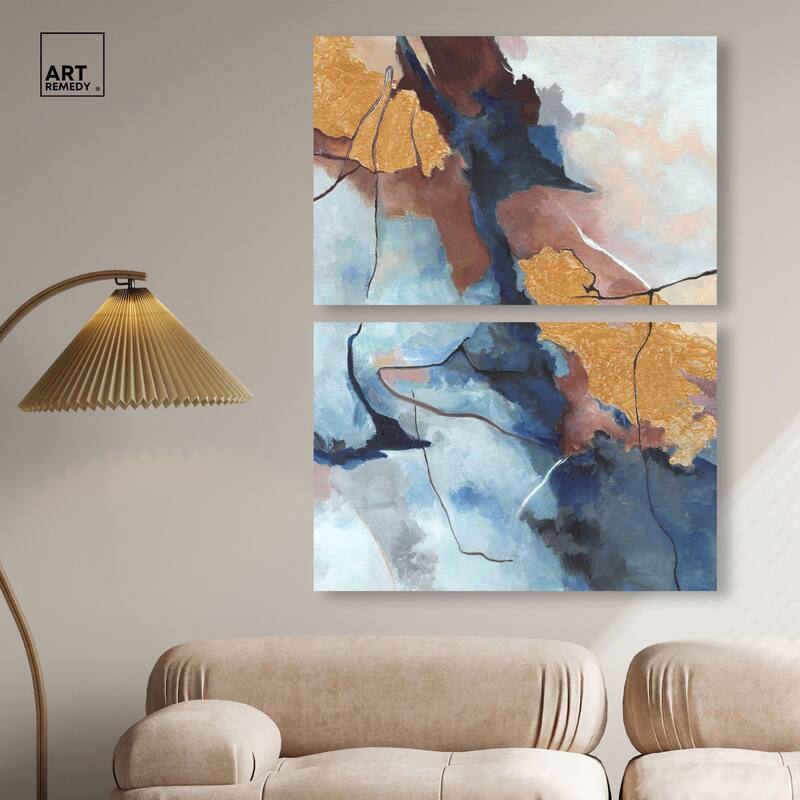 Heaven and Earth Canvas Set of 2 by Art Remedy, Gallery Wrapped